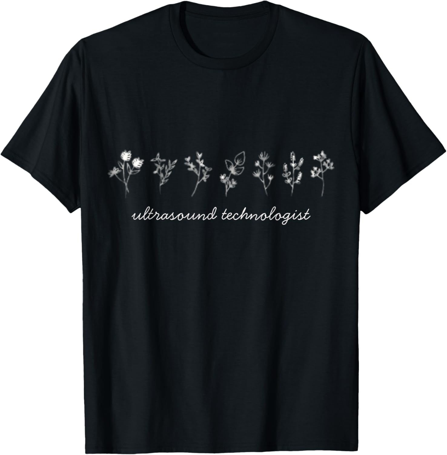 Technicien en échographie Florale T-Shirt